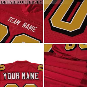 Fabricante de Golden Weather Camisetas de uniformes de fútbol para hombres Parte delantera y trasera con nombre de equipo personalizado y número Camiseta de fútbol - Product Image 5