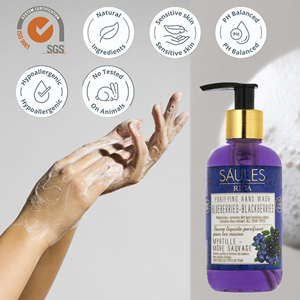 Jabón Líquido para Manos con Arándanos y Mora, Antioxidante, Fórmula Protectora para el Cuidado de la Piel, Marca Privada, OEM, Suministro Cosmético al por Mayor - Product Image 3