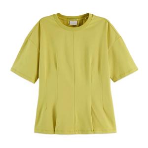 Camiseta Corta Holgada de Verano de Algodón 100% Personalizada al por Mayor, Camiseta Corta de Diseño Recortado para Mujer - Product Image 4