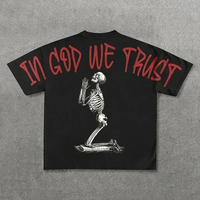 T-shirts surdimensionnés à imprimé graphique Ninja, design personnalisé, tops courts en coton pour hommes et femmes, manches courtes, streetwear, couleur personnalisée