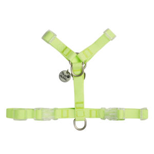 Arnés para perro en forma de Y resistente al agua M, verde, de lujo, reflectante, transpirable, con revestimiento de PVC, características simples, incluye luces - Product Image 1