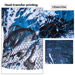 Sun Protection Moisture Wicking Cotton Polyester Fishing wear <b>Men's</b> Long Sleeve Mesh Fishing <b>shirts</b> - Product Image 3