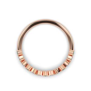 แหวนพลอยซ้อนกันได้สีทองคำบริสุทธิ์18K 0.2CTW ไม่เหมือนใครสำหรับใช้ในห้องทดลองประดับเพชรและมรกตแหวนหมั้นสำหรับงานแต่งงาน - Product Image 4