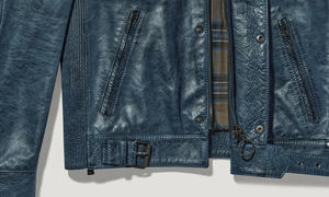 Veste en cuir de vachette véritable légère à capuche pour hommes personnalisée au meilleur prix Fabricant fabriqué en gros pur avec logo personnalisé OEM - Product Image 6