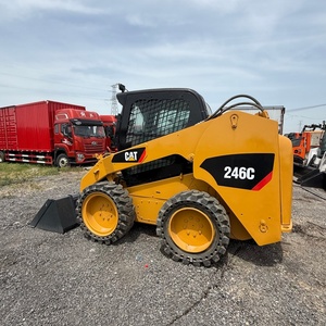 Second Hand High Quality <b>CAT</b> 246C Mini Skid Steer Loader 3.4 Ton Construction Machinery Used <b>Cat</b> 246C Skid Steer Loader for Sale - Product Image 1