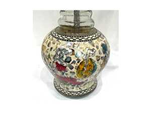 Luxury Intricate Mini Floral Mother of Pearl Decorated Stainless Steel Lacquer Hookah with Limited Edition Full <b>Set</b> - Product Image 2