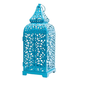 Cutting Work <b>Dinner</b> Table and Balcony Decoration Antique Style Metal Lanterns Fashionable Terrarium <b>Candle</b> Lantern - Product Image 6