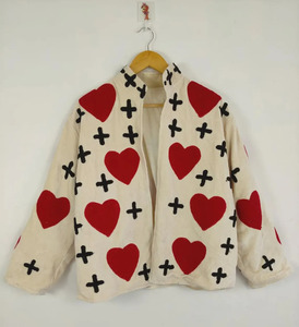 Suzani แจ็กเก็ตปักกำมะหยี่, เสื้อโค้ทเทศกาลสั้นเสื้อนอกสไตล์โบฮีเมียน - Product Image 3