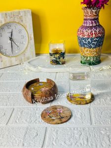 Sous-verre en marbre moderne très populaire pour le thé et le café Design classique unique Prix bas Exportateur en Inde Disponible pour la vente en gros - Product Image 5