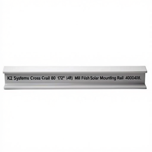 Rail de montage solaire K2 Systems CrossRail 80 172" (14 pieds) finition brute 4000708 - Product Image 2