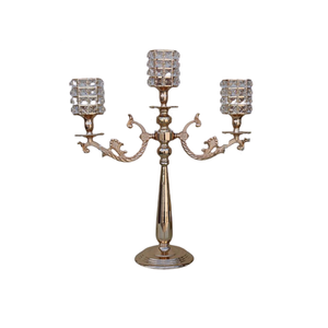 Candelabro Decorativo de Latón Color Dorado, Portavelas de Tamaño y Forma Personalizados a Precio Económico - Product Image 2