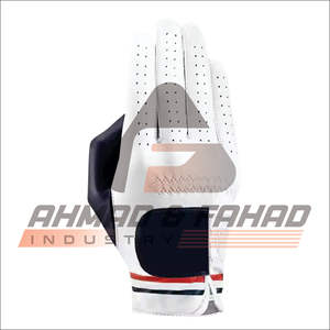 A & F Industry Gants de golf respirants de qualité supérieure avec logo personnalisé en cuir véritable gauche pour les sports de plein air - Product Image 1