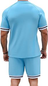 OEM 280GSM 100% coton T-shirt uni à manches courtes et surdimensionné pour homme, respirant, gaufré, logo personnalisé, poids lourd, été pour homme - Product Image 4