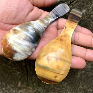 ช้อนเขาควายธรรมชาติทำด้วยมือมีดฮอร์นอินเดียเป็นมิตรต่อสิ่งแวดล้อมและย่อยสลายได้ตามธรรมชาติมีขนาดและดีไซน์ที่กำหนดเองได้ - Product Image 1