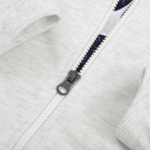 OEM ODM algodón polar invierno Streetwear Boxy Hoodie con cremallera bordado e impresión personalización hombres hechos en Vietnam - Product Image 5