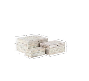 Boîte de rangement à bijoux classique en bois durable avec des options personnalisables pour une organisation pratique des bijoux - Product Image 2