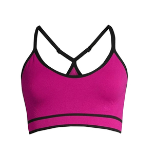 OEM Women's Stylish Fitness <b>Sports</b> <b>Bra</b> Plus Size <b>Backless</b> Crop in Fashionable New Style Workout Simple Halter Neck <b>Sports</b> <b>Bra</b> - Product Image 1