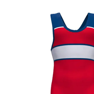 Uniformes de lutte, commandes en gros, réductions, justaucorps extensible, designs personnalisés OEM, 100% polyester, séchage rapide et respirant - Product Image 4