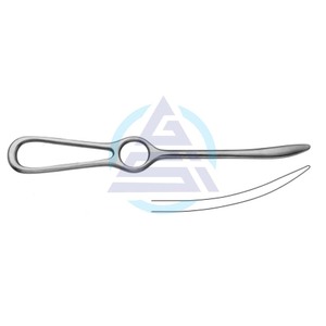 10MM, BLUNT, LANGENBECK HUESO ELEVADOR, 23CM, FUERTE CURVA Browlift Facelift Instrumentos Bone Palancas Fabricante - Product Image 1