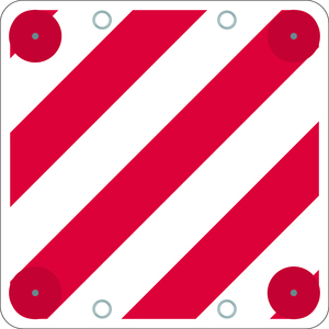 Segnale Stradale per Carichi Sospesi Non Omologato cm. 50x50 - Product Image 1