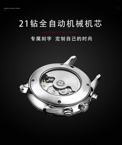 Đồng Hồ Cơ Tự Động Dây Đeo Nylon Bằng Thép Không Gỉ Có Lưới Cơ Tự Gió Đồng Hồ Nam Giới Sang Trọng - Product Image 6