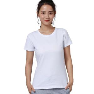 Camiseta blanca de LICRA y algodón liso con logotipo personalizado para gimnasio, camiseta blanca de alta calidad con estampado de vendedores de peso pesado para mujer, camiseta para hombre - Product Image 4