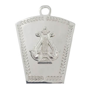 2025 Junior Warden Masonic Mark Collar Joya Bordado Insignia de cuero Tipo cosido - Product Image 4