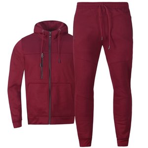 2-Piece Fleece Tracksuit for Men Thick Hoodies and Pants Warm Sportswear Suit Hip Hop Trend Clothing Winter and Fall - Product Image 1