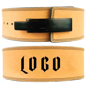 Animación Power Buckle Gimnasio Levantamiento de pesas Cinturón de palanca Palanca de cuero personalizada Cinturones de levantamiento de pesas sublimados - Product Image 5