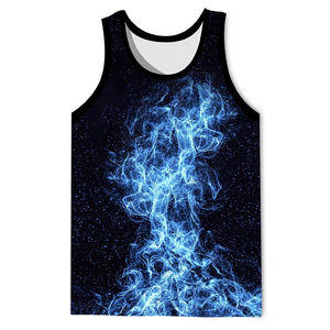 Débardeur d'entraînement de course à pied réversible pour hommes gilet de sport par sublimation en gros débardeur de gymnastique imprimé grande taille tricoté pour - Product Image 1