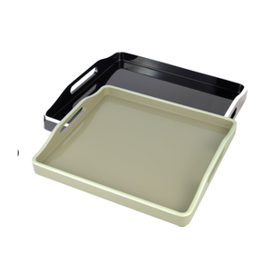 Bandeja de madera lacada, manijas artesanales de arte popular multifuncionales respetuosas con el medio ambiente para servir comida, tamaño de Color personalizado Vietnam - Product Image 5