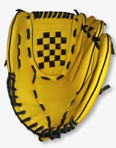 Venta caliente guantes de béisbol guantes de último diseño guantes deportivos tamaño personalizado y diseño partido de béisbol entrenamiento color amarillo - Product Image 1