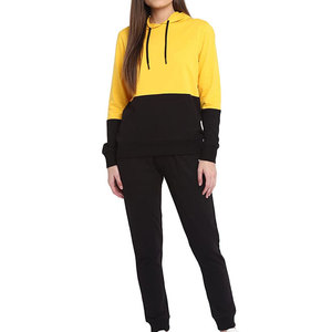 Low Moq Custom Design Women <b>Tracksuits</b> Outdoor Use Women Clothing Solid Color <b>Plain</b> <b>Tracksuit</b> - Product Image 1