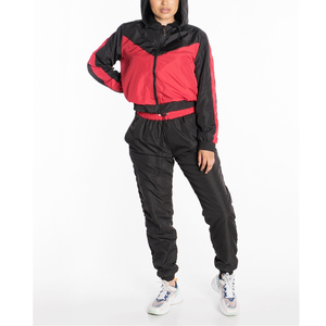 Conjunto de Chaqueta Cortavientos Ligera de Lona de Alta Calidad al por Mayor, Conjunto Deportivo de 2 Piezas con Bordado para Hombre - Product Image 1