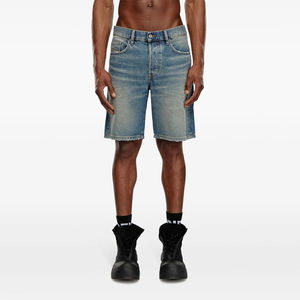 กางเกงยีนส์ขาสั้นสำหรับผู้ชายกางเกงขาสั้นผ้ายีนส์ลายพลัสไซส์ออกแบบโลโก้ได้ตามต้องการ - Product Image 1