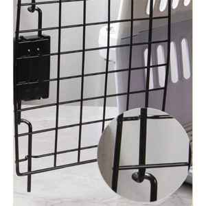 Sac de transport rigide de luxe en tissu Oxford de qualité, écologique, pour petits chiens et chats, motif uni - Product Image 4