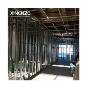 Montants et rails en acier galvanisé léger, résistants à l'eau, durables, calibre <span class=keywords><strong>20</strong></span>, pour ossature métallique de bâtiments de bureaux modernes, cloisons sèches - Product Image 1