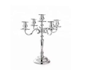 Candelabro de plata, candelabro tradicional de 5 velas, diseño clásico elegante, cena de boda, fiesta, evento Formal, centro de mesa - Product Image 1
