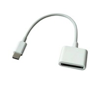 Cable convertidor de 30 Pines de 2 a 2 pines para iPhone, iPad, iPod, adaptador de carga y datos de sincronización de 20cm (se acepta OEM)