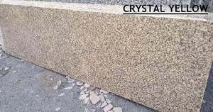 แผ่นหินแกรนิตคริสตัลสีเหลืองเกรดท็อปพื้นผิวขัดแบบทันสมัยสำหรับห้องครัวห้องน้ำความแข็งแรงสูงใช้ในเชิงพาณิชย์โดยตรง - Product Image 3