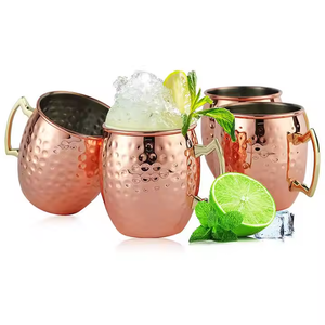 Mug en cuivre personnalisé de haute qualité du fabricant Moscou mules en cuivre antique Tasses à bière en cuivre martelé Tasses en cuivre - Product Image 3