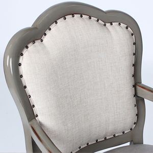 À vendre, meuble de chaise de salle à manger minimaliste en bois massif n ° 2310 avec un design de siège doux et un tissu doux. - Product Image 6