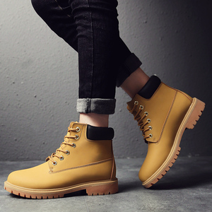 Chaussures Bottines <span class=keywords><strong>Martin</strong></span> Décontractées pour Hommes, Taille 46, Hiver, Étanche en Caoutchouc et Cuir, Style Usine - Product Image 4