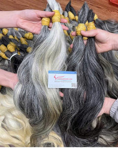 ¡CALIDAD SUPERIOR! Extensiones de cabello a granel natural de un solo donante virgen de cutícula dibujada doble proveedor al por mayor - Product Image 1