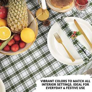 Nappe jetable de style moderne 100% coton lavable écologique fait à la main Textile de maison décor pour vos tables - Product Image 4