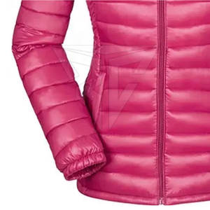 Veste matelassée imperméable et respirante à capuche pour femme, en nylon/polyester tricoté avec rembourrage en polyester, fabriquée en usine - Product Image 6