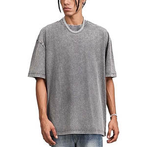 Men's Oversized Cotton <b>T</b>-<b>Shirt</b> <b>Pack</b> Vintage Washed Tee Casual Summer Short Sleeve Basic Loose Fit Tops - Product Image 1