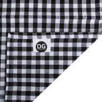 Serviettes de table modernes en coton 100% de la série Neolino - Noir uni, logo et emballage personnalisés, 20x20 pouces