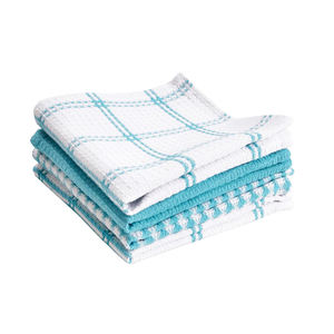 ผ้าขนหนูคอตตอน100% สำหรับห้องครัวผ้าเช็ดจานเนื้อนุ่มพิเศษใช้ในครัวเช็ดมือเช็ดมืออุปกรณ์ทำความสะอาดบ้าน - Product Image 4