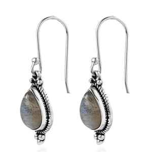 Boucles d'oreilles pendantes en Labradorite naturelle de qualité supérieure Boucles d'oreilles Boho en argent sterling pour femmes Boucles d'oreilles en pierres précieuses Boho - Product Image 1